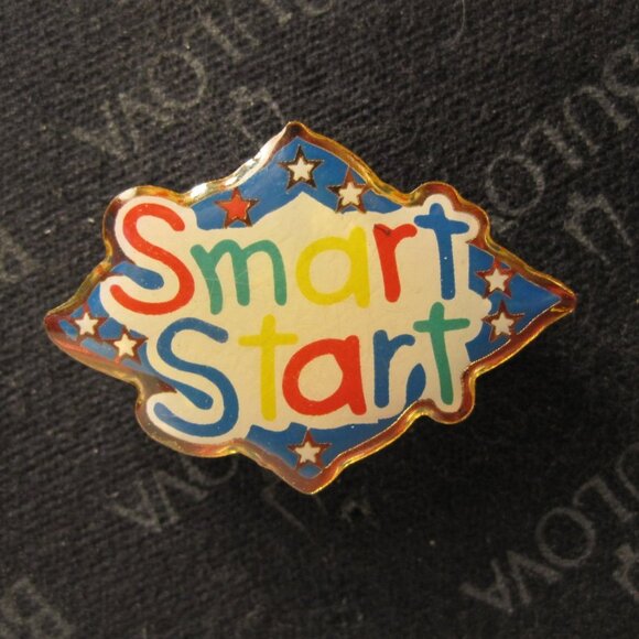 Unique Vintage | Jewelry | Vintage Enamel Lapel Pin Smart Start W Stars ...